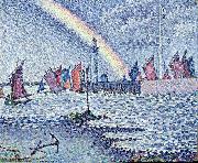 Paul Signac Entrance to the Port of Honfleur France oil painting artist